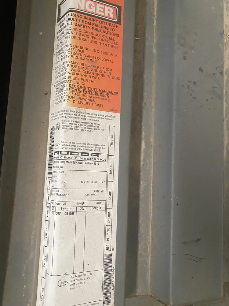 Steel inventory